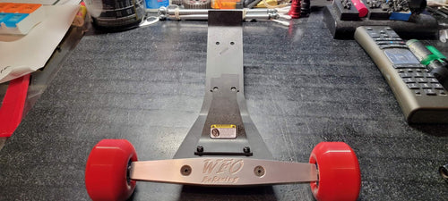 T-Bone Maxx Wheelie Bar with wheel upgrade and custom aluminum wheelie bar