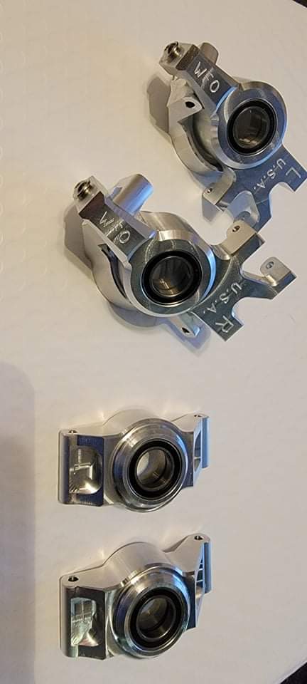 Traxxas Xmaxx 8s and XRT Front & Rear Knuckles/Bearing Carriers C-hubs HD 7075 Aluminum